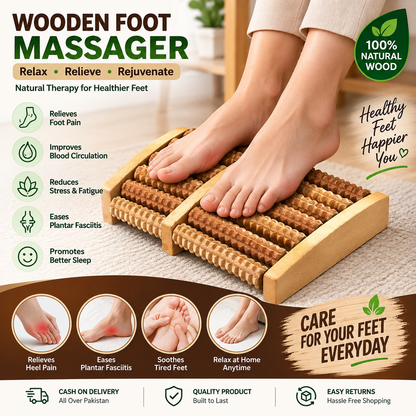 Wooden Foot Massager